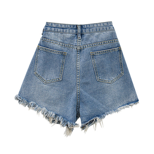 Shorts de Mezclilla Mujer Diseño Verano Bordes Rotos - Image 10