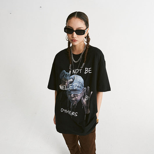 Playera Hip-hop Casual con Estampado de Avatar Personalizado para Hombre - Image 2