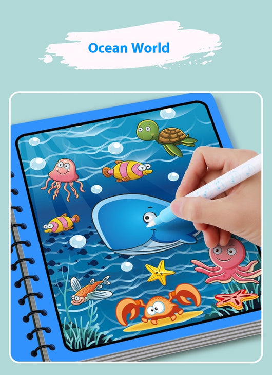 Libro Mágico de Pintura con Agua para Niños - Álbum de Colorear Reutilizable - Image 20