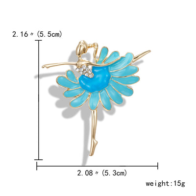 Broche Bailarina con Perlas y Cristales - Accesorio Deportivo para Mujeres - Image 13