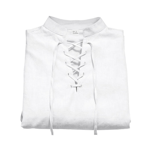 Camisa Henley de Lino Manga Larga para Hombre - Image 16