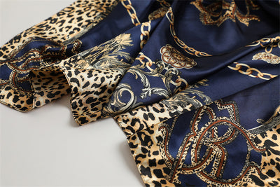 Pañuelo de Seda Estampado Leopardo - Accesorio Fashion Versátil - Image 17