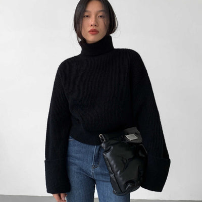 Suéter Holgado de Cuello Alto para Mujer - Image 12