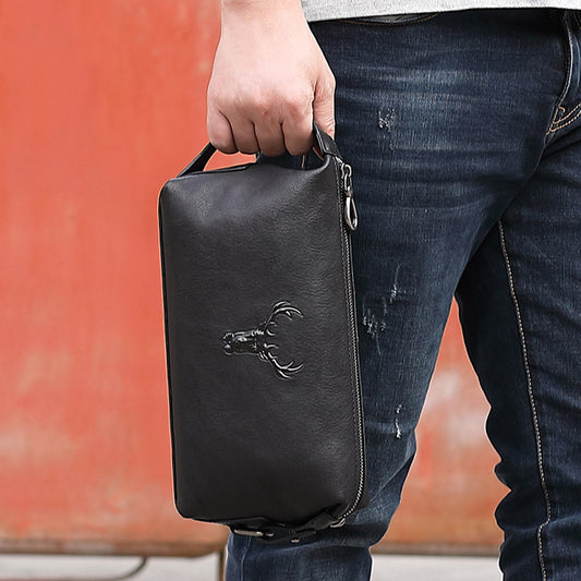Neceser de Viaje Cuero Genuino Cabeza de Ciervo - Bolsa Multifuncional - Image 2