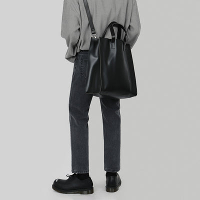 Bolsa Cruzada Hombre Estilo Casual - Capacidad Grande en Cuero PU - Image 2