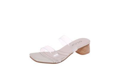 Pantuflas Tipo Mule con Tacón Medio Bloqueado - Image 10