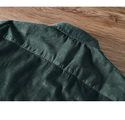 Camisa de Pana Casual con Bolsillos para Hombre - Image 16