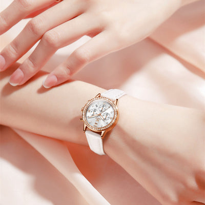 Reloj Cuarzo para Mujer con Diamantes y Funciones Cronómetro - Image 3