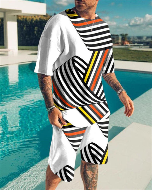 Conjunto de Playa Hombre Pantalones Cortos Estampado 3D Verano - Image 3