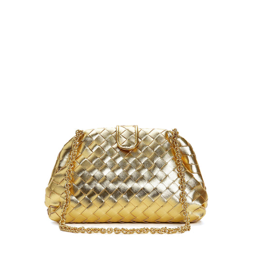 Bolso Mensajero de Cuero Genuino Tejido Cuadrado Pequeño - Image 7