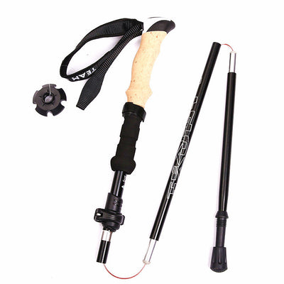 Bastón de Trekking Telescópico Plegable de 5 Secciones - Mango EVA Ergonómico - Image 12