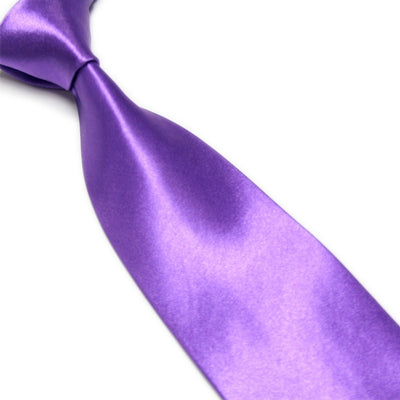 Corbata Ancha de Seda Sintética Color Sólido para Bodas y Eventos - Image 9