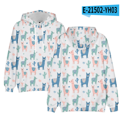 Sudadera con Capucha Estampado Digital 3D Tendencia Actual - Image 11
