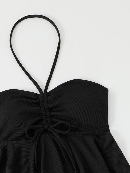Bikini Dos Piezas con Halter y Falda Asimétrica - Image 25