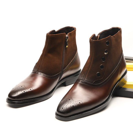 Botas Martin de Cuero con Remaches - Estilo Urbano para Hombre - Image 16