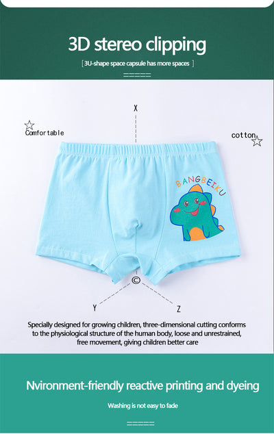 Calzoncillos de Algodón para Niños con Estampados Divertidos - Image 7