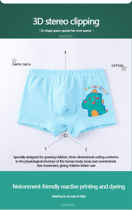 Calzoncillos de Algodón para Niños con Estampados Divertidos - Image 7