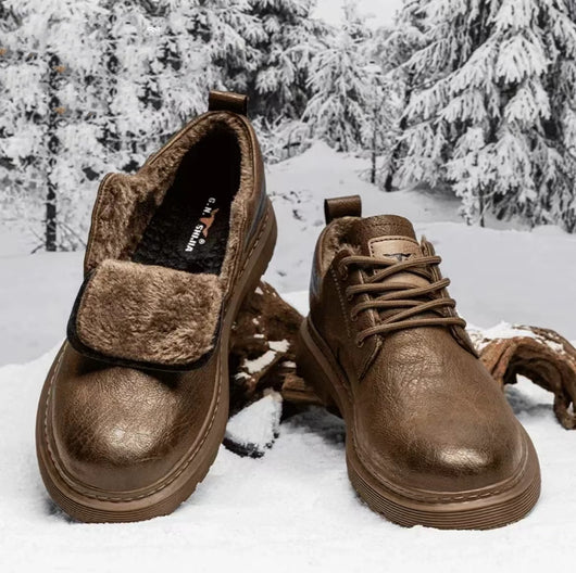 Botas Martin de Negocios con Tacón Oculto y Forro Polar para Otoño e Invierno - Image 11