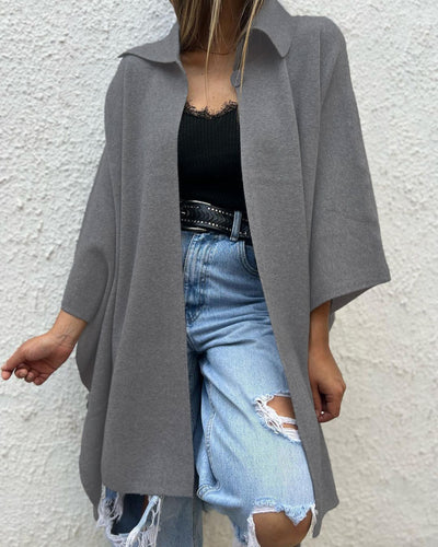 Abrigo Trench Suelto con Botón Único para Mujer - Image 9
