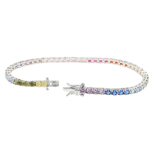 Pulsera Tenis Plata 925 con Zirconia Cúbica para Parejas - Image 9