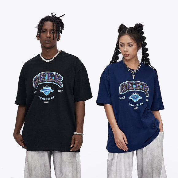 Camisa Suelta de Manga Corta Cool para Hombre