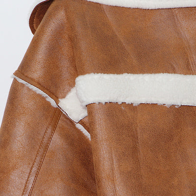 Chaqueta de Cuero con Forro de Velvet para Cordero - Abrigo Grueso y Cálido - Image 12