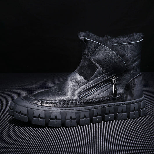 Bota New Fur One para Hombre - Cuero, Lana y Forro Polar - Image 10