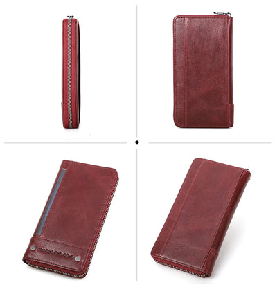 Cartera de Cuero Genuino con Protección Anti-fraude para Hombre - Image 30