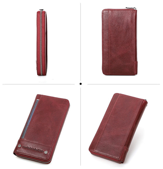 Cartera de Cuero Genuino con Protección Anti-fraude para Hombre - Image 30