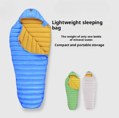 Saco de Dormir Ultraligero Plumón de Ganso para Camping - Image 9