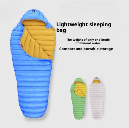 Saco de Dormir Ultraligero Plumón de Ganso para Camping - Image 9