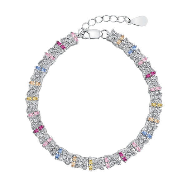 Pulsera de Plata Esterlina para Mujer con Circones de Colores - Image 6