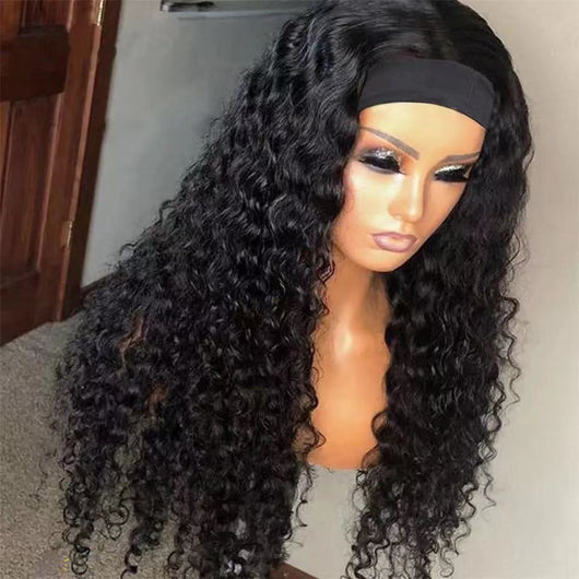 Peluca Turbante Rizado Largo Fibra Sintética Premium con Banda Elástica - Image 6