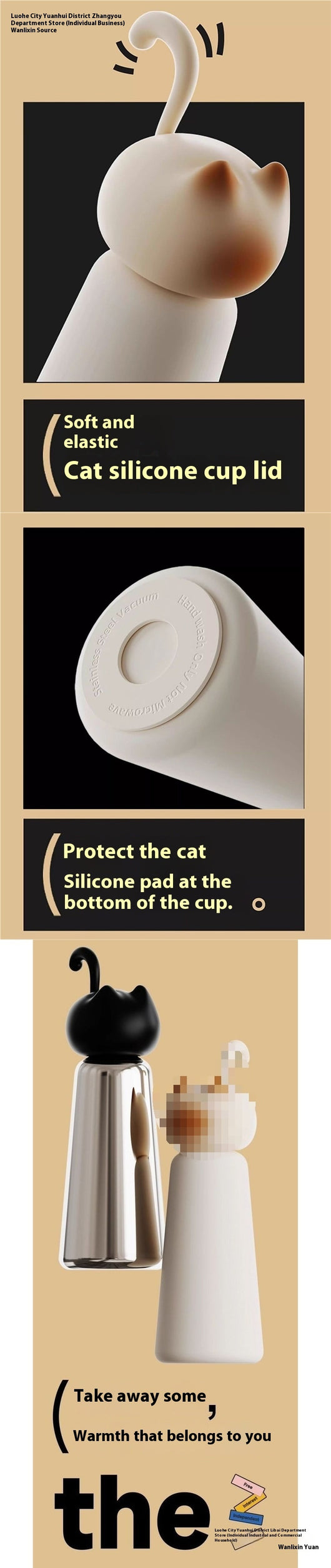 Termo Portátil con Diseño de Gatita - Vaso Térmico Adorable - Image 7