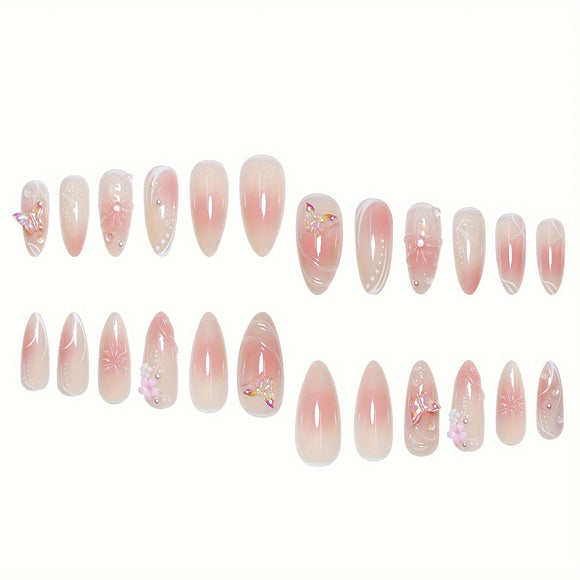 Uñas Postizas Almendra Sweet Cool - Diseño Elegante y Duradero