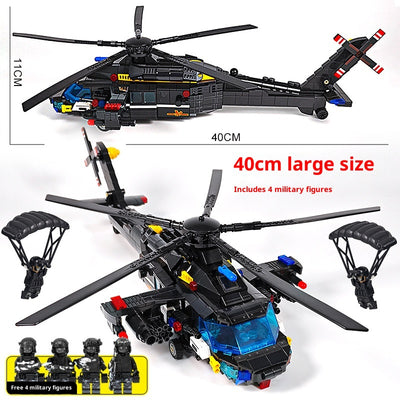 Helicóptero SWAT de Policía - Bloques de Construcción Educativos para Niños - Image 12