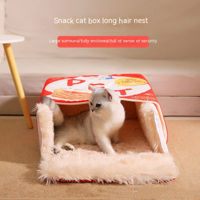 Casa Refugio para Gatos con Diseño de Caja de Snacks - Image 7