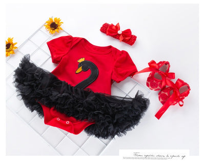 Conjunto de 3 Piezas para Bebé: Vestido, Zapatos y Accesorios para el Cabello - Image 17