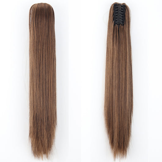 Peluca de Fibra Sintética con Clip Tipo Garra - Cabello Liso y Voluminoso - Image 7
