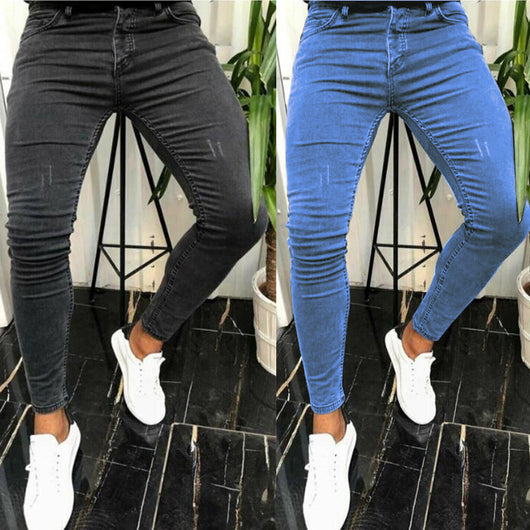 Jeans Skinny Elásticos de Corte Moderno para Hombre