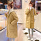 Chaqueta Acolchada Mujer Talla Grande con Capucha - Diseño Rombos Cuadros Oversize