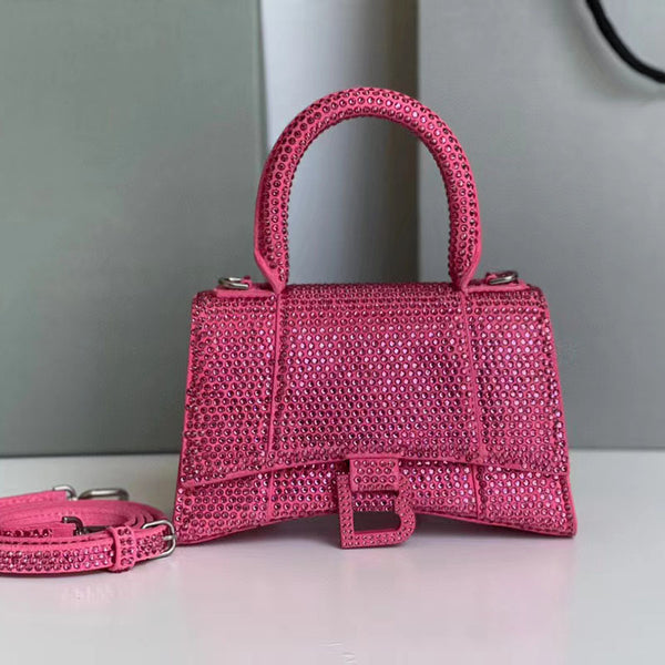 Bolso Hourglass de Diamantes Brillantes para Trabajo Pesado