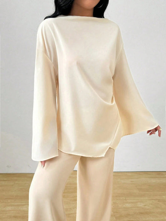 Blusa Larga con Dobladillo Irregular para Mujer - Image 15