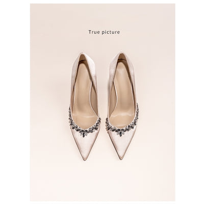 Tacones Altos Stiletto Punta Fina con Strass Estilo Francés - Image 5