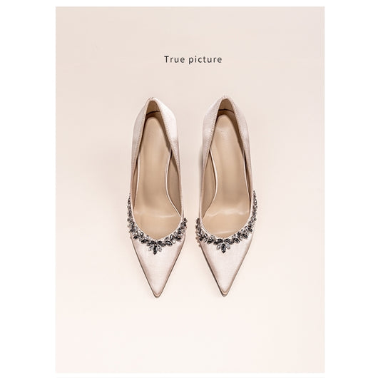Tacones Altos Stiletto Punta Fina con Strass Estilo Francés - Image 5