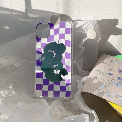 Funda Mariposa para Celular con Diseño Geométrico de Silicona