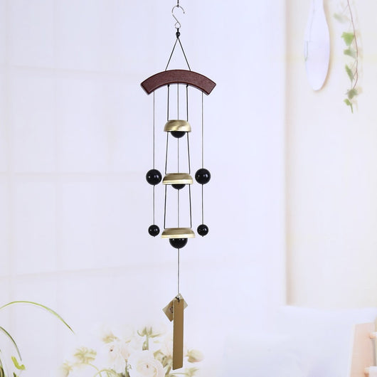 Carillón de Viento Decorativo de Madera Maciza con Tubos Metálicos - Image 24