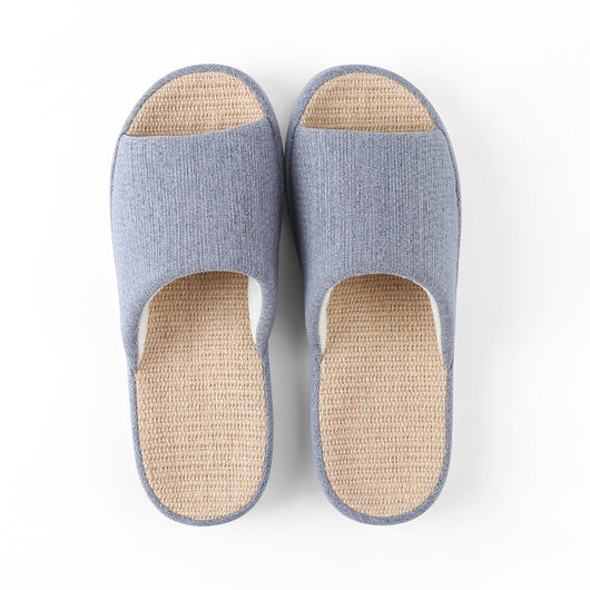 Pantuflas de Algodón y Lino para Parejas - Cómodas Todo el Año - Image 9