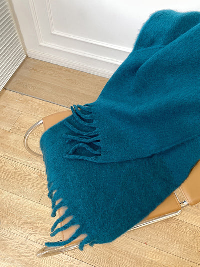 Bufanda de Mohair Premium en Colores Sólidos para Mujer - Image 13