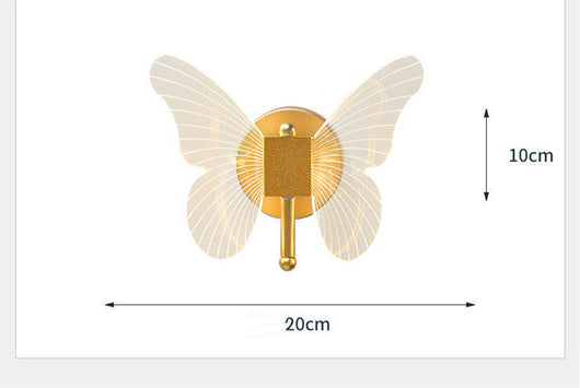 Lámpara de Pared Mariposa Lujo Minimalista para Dormitorio - Image 11